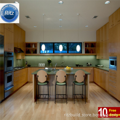 Made in China Factory Price MFC MDF Board Warm Design Kitchen Cabinet